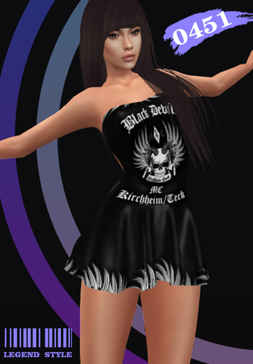 0451 GIFT! ~LEGEND~ DRESS BLACK DEVILS
