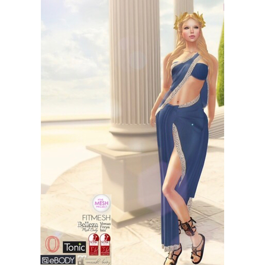 K F box Egyptian dress