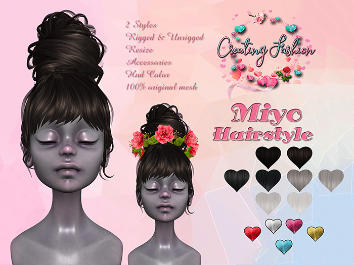 ::CF:: Miyo Hairstyle - BLACK