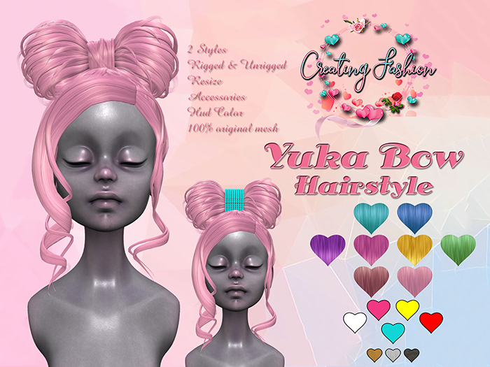 ::CF:: Yuka Bow Hairstyle - COLOR