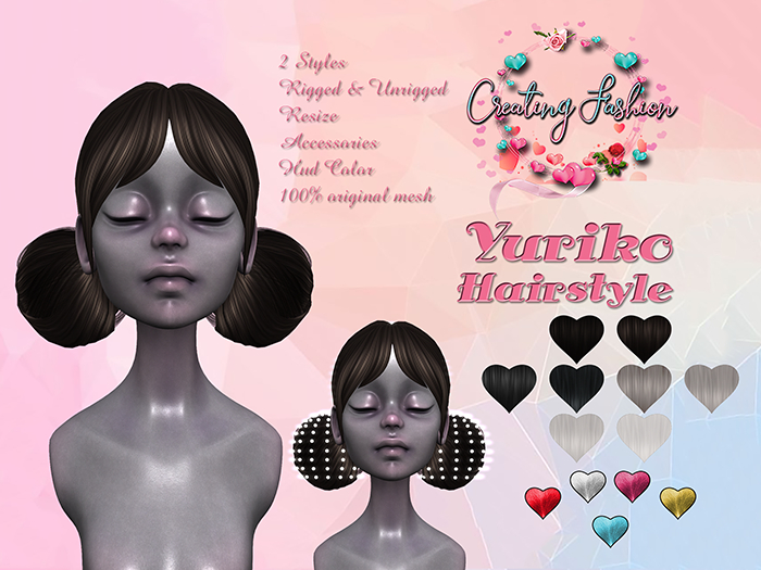 ::CF:: Yuriko Hairstyle - BLACK