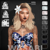 Wasabi // Sora Mesh Hair - B&W