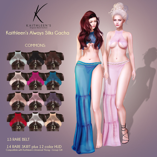 5 Kaithleen's Always Silks Gacha Top - Lipstick Maitreya