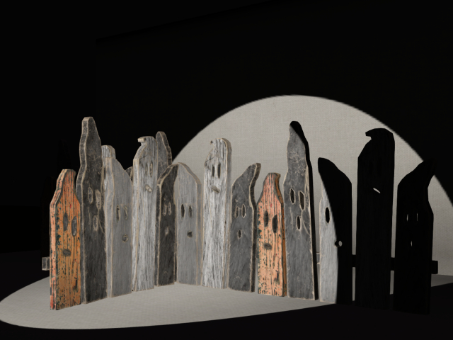 Decorative Halloween fence