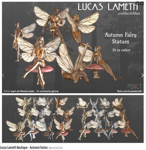 (luc) Autumn Fairy, Female/Laying (Gold)
