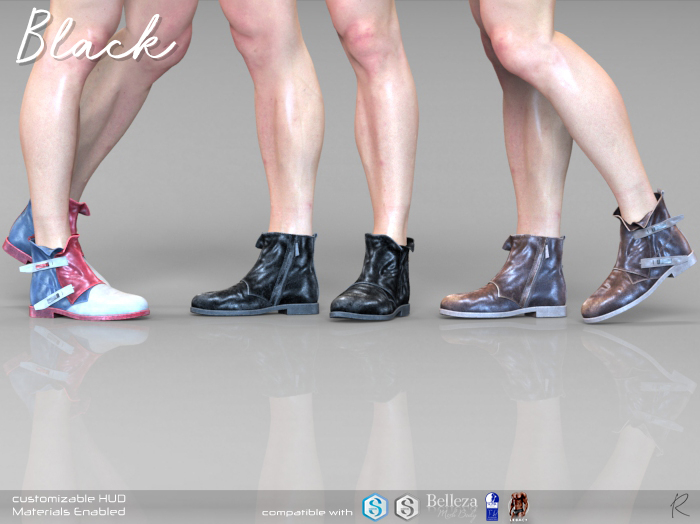 Remezzo Black Boots Fat Pack (wear me)