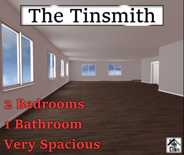 SKYBOX HOME: Roomy Apartment - Low Prim, High Resolution Texture House - Lots of Free Space - Backdrop