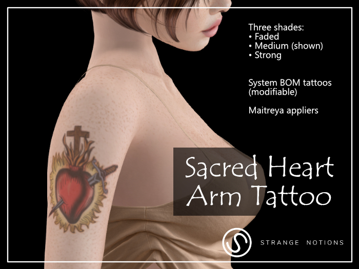 Strange Notions Tattoo - Sacred Heart Arm