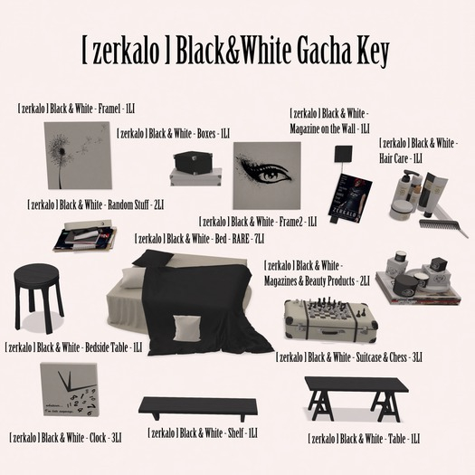 [ zerkalo ] Black & White - Bed - RARE