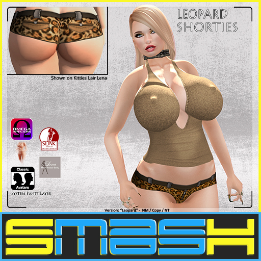 SMASH - Leopard Shorties