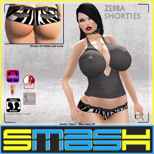 SMASH - Zebra Shorties