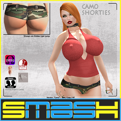 SMASH - CAMO Shorties (BOXED)
