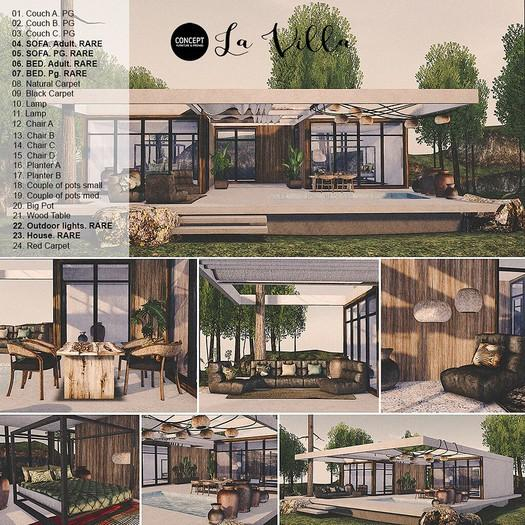 Concept}*07. La Villa. BED. PG. RARE