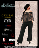 Delicatt Couture - Crystal outfit-  Sash Belt  Romper long 17