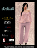 #PROMO#Delicatt Couture -Crystal outfit -   Sash Belt  Romper long -7
