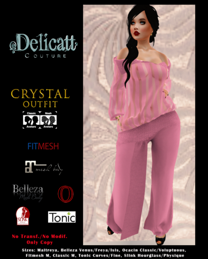 #PROMO#Delicatt Couture -Crystal Outfit-  Sash Belt  Romper long -8