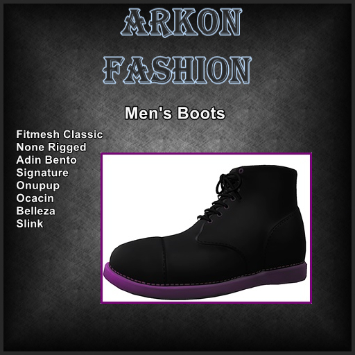 Arkon Boots  black purp