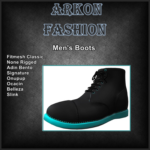 Arkon  Boots black petrol