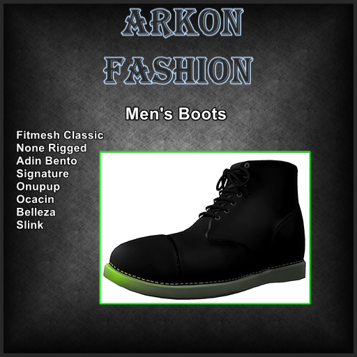 Arkon  Boots black green