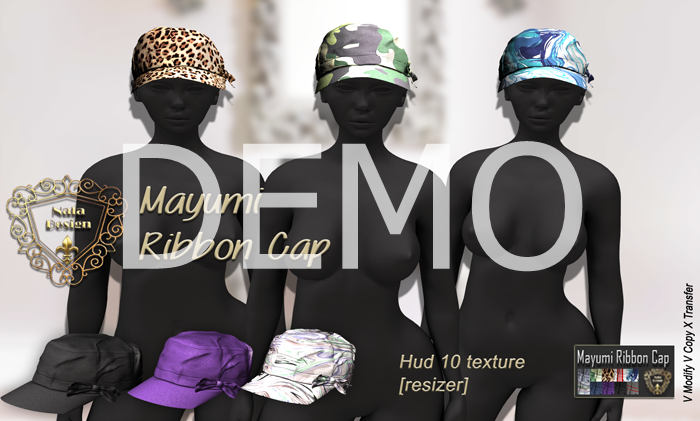 DEMO - ND - Mayumi Ribbon Mesh Cap [Female]  - Resizer