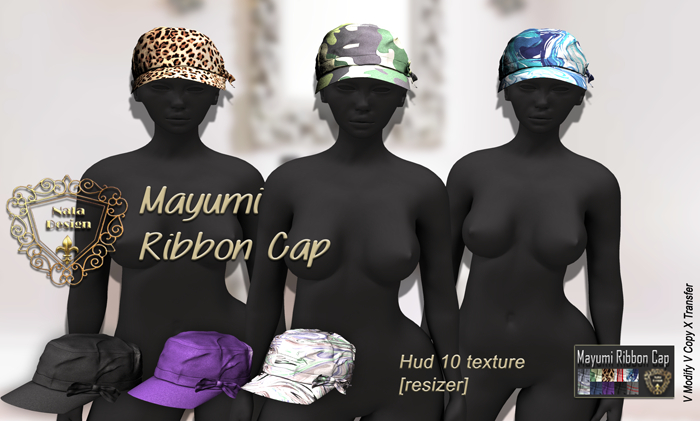 ND - Mayumi Ribbon Mesh Cap [Female]  - Resizer