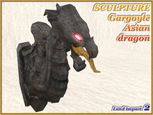 SCULPTURE - Gargoyle Asian dragon (2 LI) (Full perm)