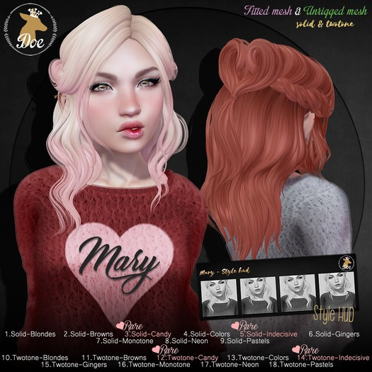 12.Doe: Mary (twotone) - Candy RARE