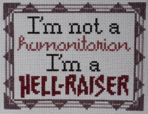 Humanitarian Hellraiser Needlework Texture