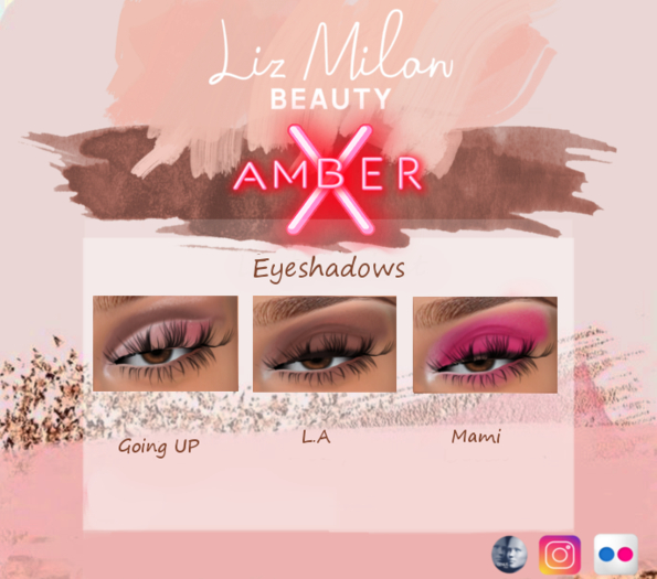 LizMilanBeauty- X AMBER Eyeshadows