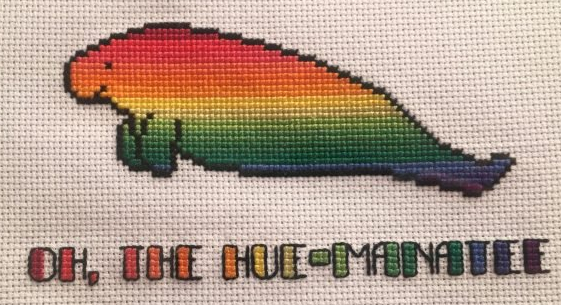 Hue-Manatee Needlework Texture
