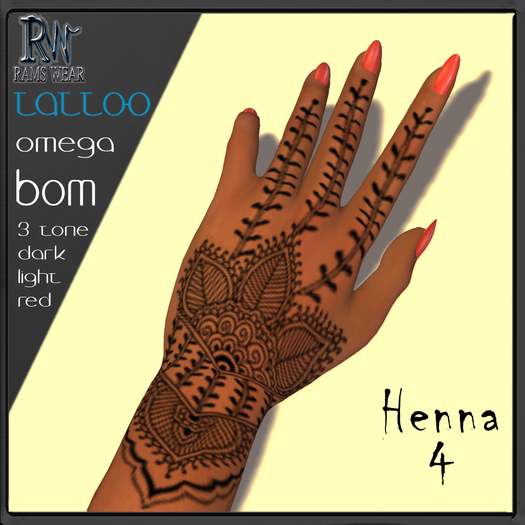 RAMS WEAR-Tattoo-Henna 4