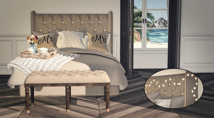 <Heart Homes>Cozy Design Couple Bed (PG)  (Boxed)