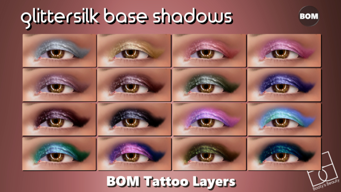 *Booty's Beauty* [BOM] Glittersilk Base Shadows