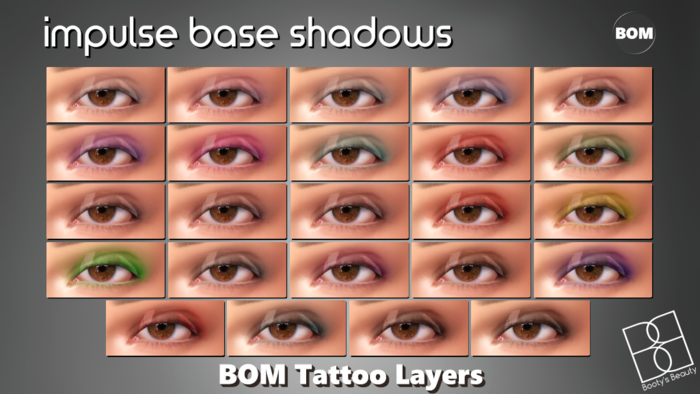 SALE!! 40% off *Booty's Beauty* [BOM] Impulse Base Shadows