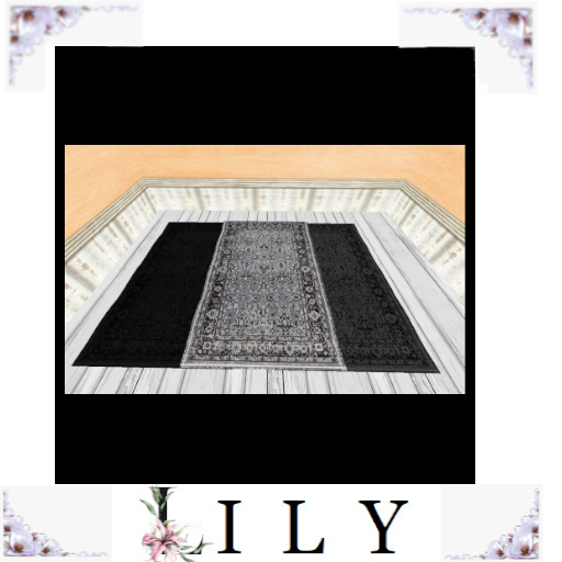 L i l y - Rain Rugs Collection Greys/Charcoal bxd