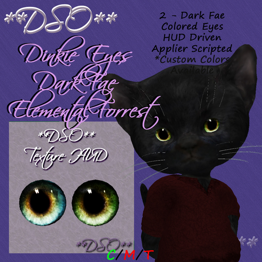 **DSO** Dinkie Eyes - Drk Fae Elemental Forrest (box)