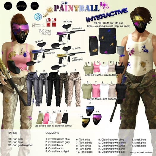 R2.* S&P Paintball Gun blue RARE