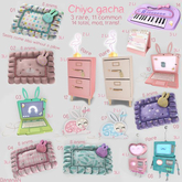 04 CHIYO GACHA - sitting pillows diamond pattern (boxed)