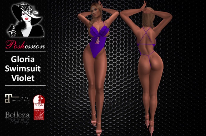 (POSHESSION) GLORIA SWIMSUIT VIOLET