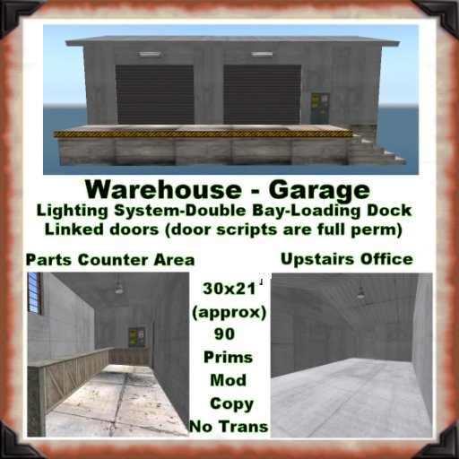 Warehouse - Garage With Lighting System