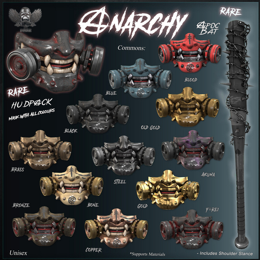 [The Forge] Ananarchy Mask, HUDPACK. ( - Add Me ) RARE