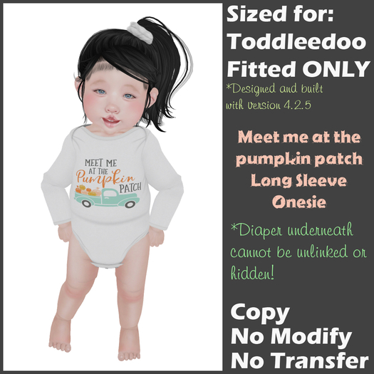 [Back to Basics] Pumpkin patch LS onesie 