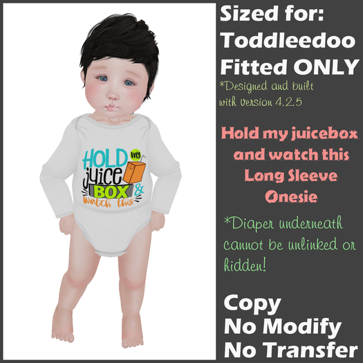 [Back to Basics] Hold my juicebox LS onesie 