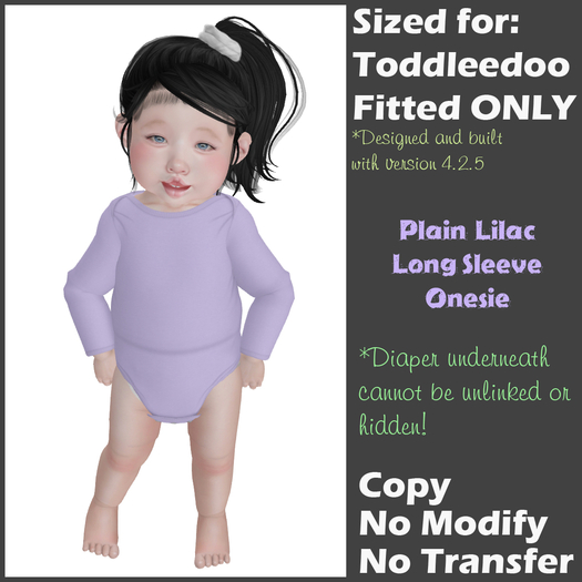 [Back to Basics] Plain purple LS onesie