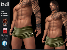 [bd] MAN 083 9 TRUNKS MOSS GREEN