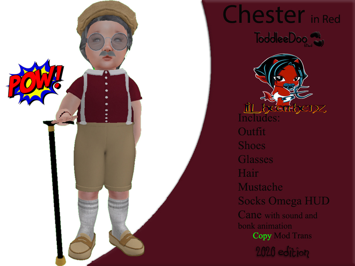 ~LH~Chester In Red TD BOX
