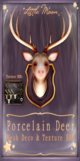 . Little Moon . Porcelain Deer - Boxed