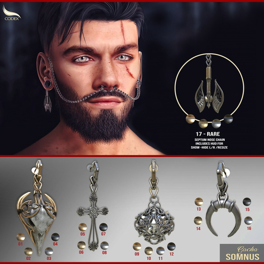 08 CODEX_SOMNUS EARRING n.8