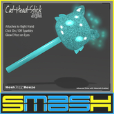 SMASH - Cat-Head-Stick (Aqua)