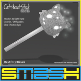 SMASH - Cat-Head-Stick (Silver)